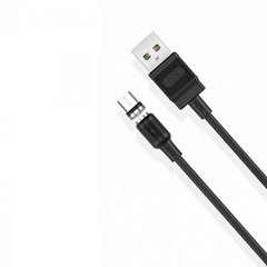 Кабель USB XO MicroUSB NB187 Magnetic 2.1A 1.0m Black фото