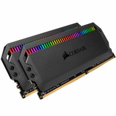 Оперативна пам'ять Corsair 32 GB (2x16GB) DDR4 3200 MHz Dominator Platinum RGB Black (CMT32GX4M2E3200C16) фото