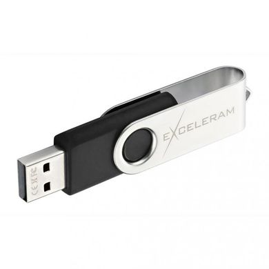 Flash память Exceleram 64 GB P1 Series Silver/Black USB 2.0 (EXP1U2SIB64) фото