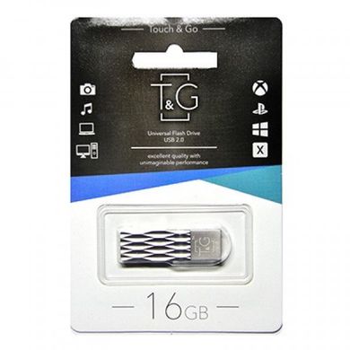Flash пам'ять T&G 16GB 103 Metal Series Silver (TG103-16G) фото