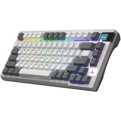 Клавіатура Motospeed Darmoshark K8 Gateron Silver Pro White-Gray (dmk8wgspro) фото