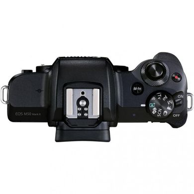Фотоапарат Canon EOS M50 Mark II kit (15-45mm + 55-200mm) IS STM Black (4728C041) фото