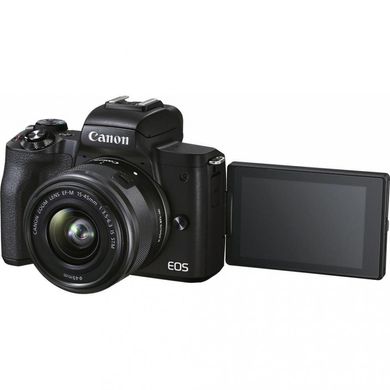 Фотоаппарат Canon EOS M50 Mark II kit (15-45mm + 55-200mm) IS STM Black (4728C041) фото