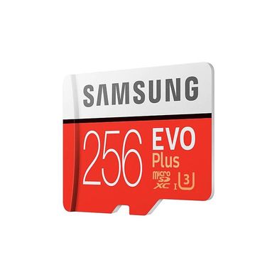 Карта памяти Samsung 256 GB microSDXC Class 10 UHS-I U3 EVO Plus + SD Adapter MB-MC256HA фото