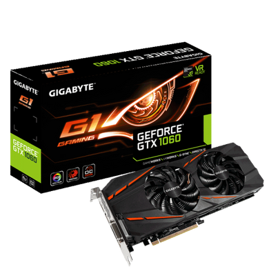 GIGABYTE GeForce GTX 1060 G1 Gaming 6G (GV-N1060G1 GAMING-6GD)