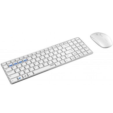 Комплект (клавіатура+миша) Rapoo 9300M White фото