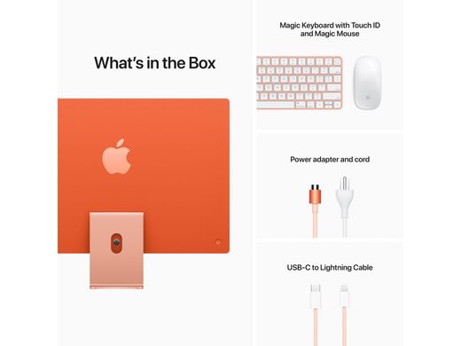Настольный ПК Apple iMac 24 M1 Orange 2021 (Z132000NU) фото