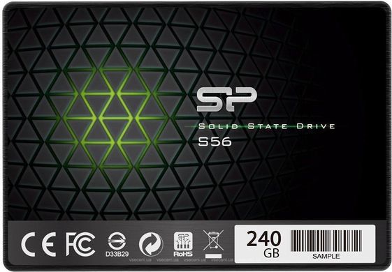 SSD накопичувач Silicon Power Slim S56 240 GB (SP240GBSS3S56B25) фото