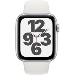 Смарт-часы Apple Watch SE 2 GPS + Cellular 44mm Silver Aluminum Case with White Sport Band S/M (MNU13) фото