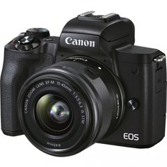 Фотоапарат Canon EOS M50 Mark II kit (15-45mm) + SB130 +16Gb Black (4728C058) фото