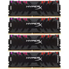Оперативная память HyperX 128 GB (4x32GB) DDR4 3200 MHz Predator RGB (HX432C16PB3AK4/128) фото