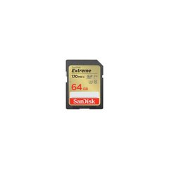 Карта памяти SanDisk SD 64GB C10 UHS-I U3 Extreme V30 (SDSDXV2-064G-GNCIN) фото