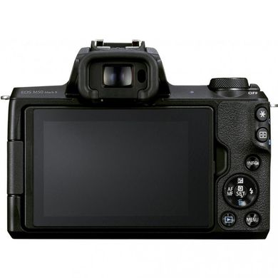 Фотоаппарат Canon EOS M50 Mark II kit (15-45mm) + SB130 +16Gb Black (4728C058) фото