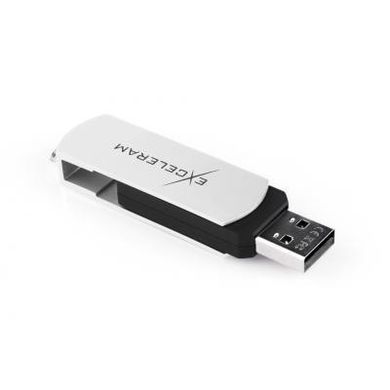 Flash память Exceleram 16 GB P2 Series White/Black USB 2.0 (EXP2U2WH2B16) фото
