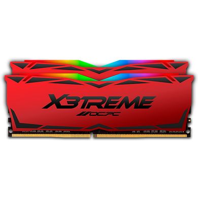 Оперативна пам'ять OCPC X3 16Gb (2x8Gb) 3600MHz DDR4 RGB Red (MMX3A2K16GD436C18RE) фото