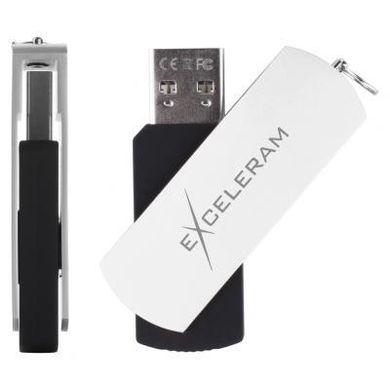 Flash память Exceleram 16 GB P2 Series White/Black USB 2.0 (EXP2U2WH2B16) фото