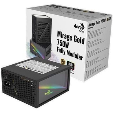 Блок живлення AeroCool Mirage Gold 750 Fully Modular (ACPG-MF75FEC.11) 750W фото