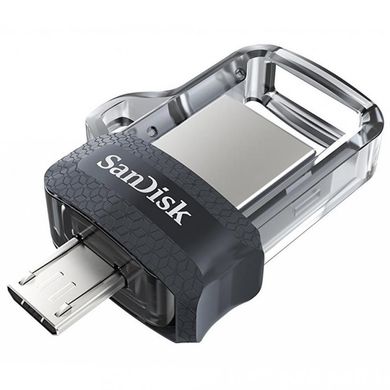Flash пам'ять SanDisk 64 GB USB Ultra Dual OTG USB 3.0 Black (SDDD3-064G-G46) фото