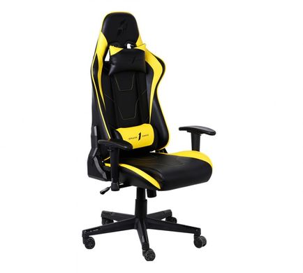 Геймерское (Игровое) Кресло 1STPLAYER FK2 black/yellow фото