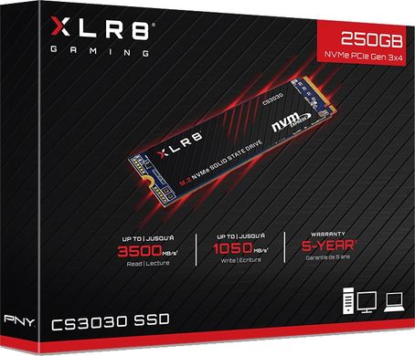 SSD накопитель PNY XLR8 CS3030 250 GB (M280CS3030-250-RB) фото