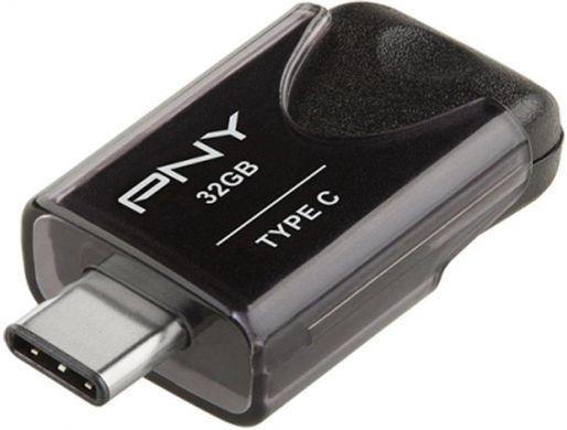 Flash память PNY 32 GB Elite Type-C USB 3.1 Black (FD32GATT4TC31K-EF) фото