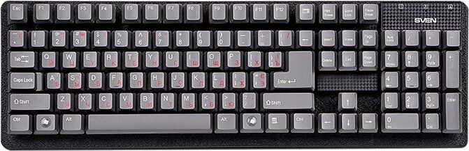 Клавиатура SVEN 301 Standard, PS/2, black фото