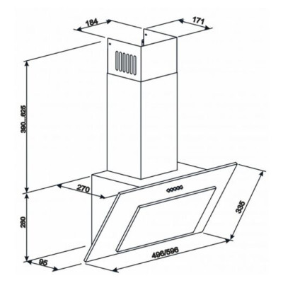 Eleyus VERTICAL 470 60 BL