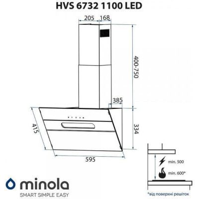 Minola HVS 6732 BL 1100 LED