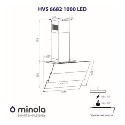 Minola HVS 6682 BL 1000 LED