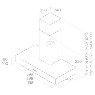 ELICA Spot NG h6 IX A/90