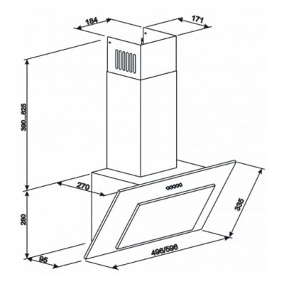 Eleyus VERTICAL 470 50 BL