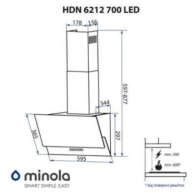 Minola HDN 6212 BL 700 LED