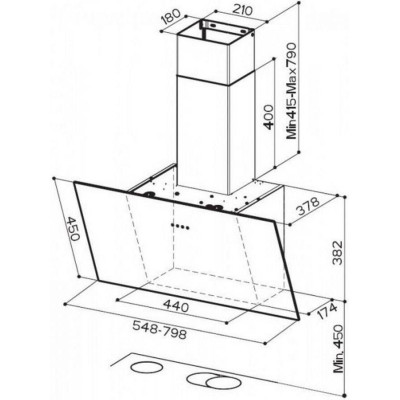 Faber Tweet EV8 LED WH A55 (330.0529.665)