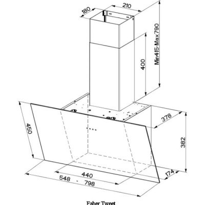 Faber Tweet EV8 WH A80 LED (330.0529.667)