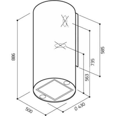Elica TUBE PRO WH/A/43