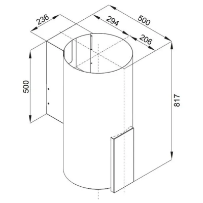 VDB TUBE P GLASS BLACK