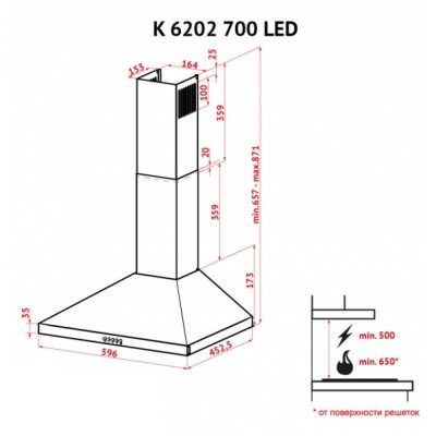 Perfelli K 6202 BL 700 LED