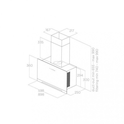 ELICA APLOMB WH/A/60