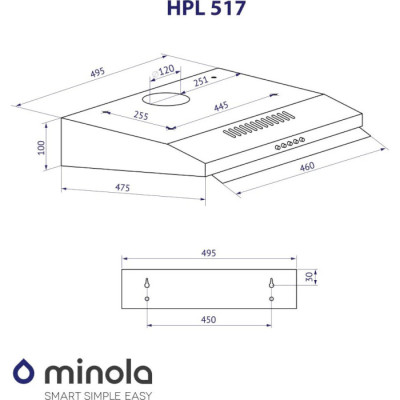 Minola HPL 517 WH