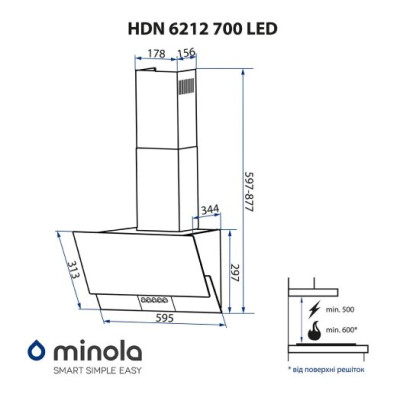 Minola HDN 6212 IV 700 LED