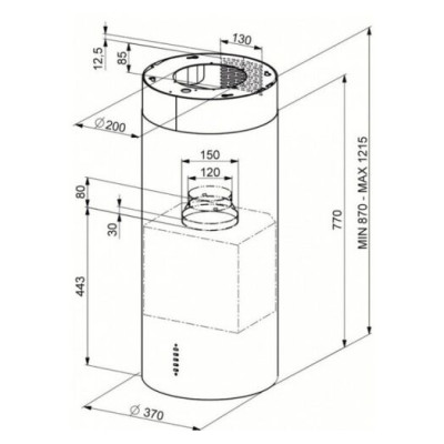FABER CYLIND I.EVO PLUS WH GL