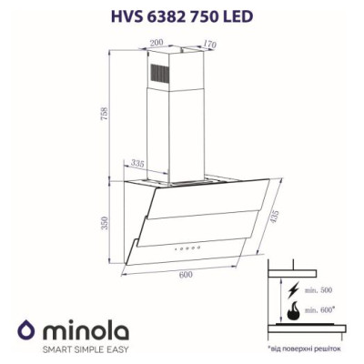 Minola HVS 6382 BL 750 LED