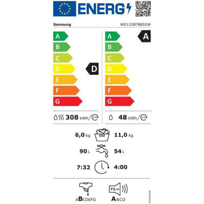 Samsung WD11DB7B85GWUA