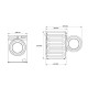 Beko WRE6512XWWE