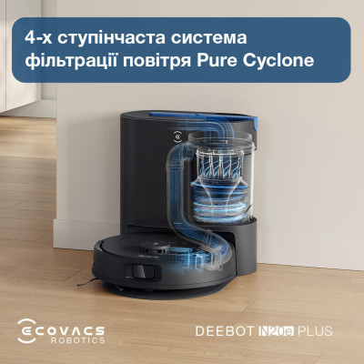  ECOVACS DEEBOT N20E PLUS BLACK (YDLX11-3 BL)