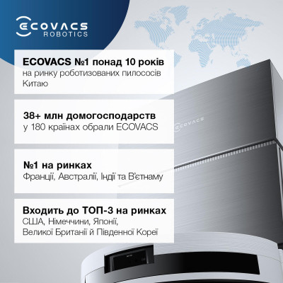 ECOVACS DEEBOT N20E PLUS BLACK (YDLX11-3 BL)