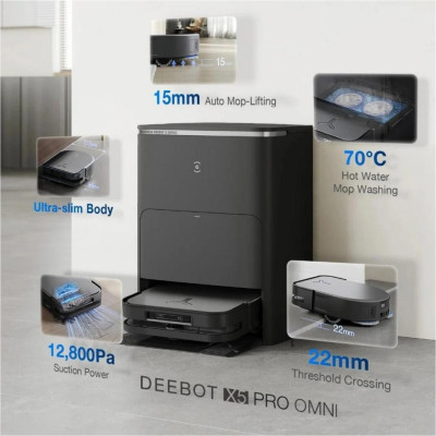 ECOVACS DEEBOT OZMO X5 Pro Omni Black (DDX39 BLACK)