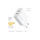 ColorWay GaN Mini 50W White (CW-CHS050PD-WT)