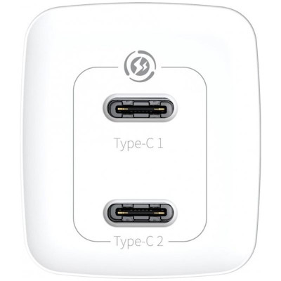 Baseus GaN2 Lite Quick Charger C+C 65W White (CCGAN2L-E02)