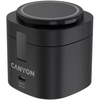 Canyon 4-in-1 wireless charging stand 30W Black (CNS-WCS405B)
